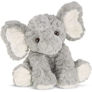 Bearington Collection Dinky the Gray Elephant Plush 10.5”